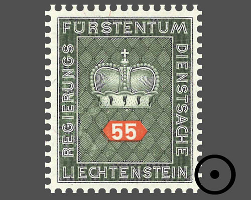 Couronne princière / papier blanc