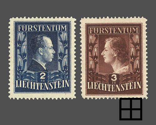 Fürstenpaar / A: Zähnung A: L 12œ : 12