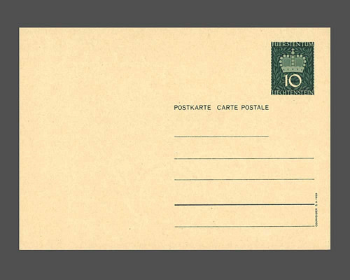 Postkarte: Fürstenkrone