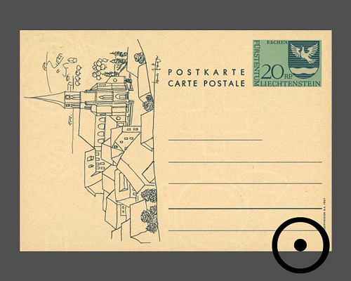 Postkarte: Gemeindwappen