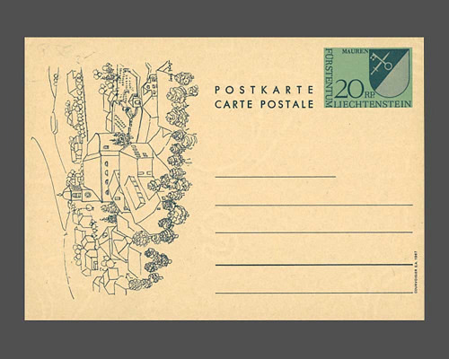 Postkarte: Gemeindwappen