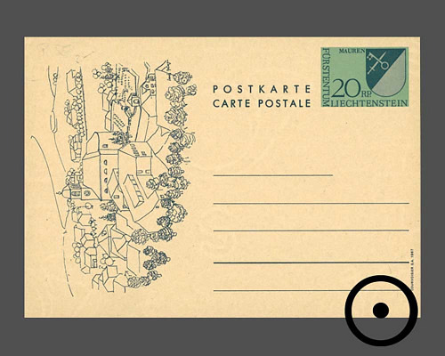 Postkarte: Gemeindwappen