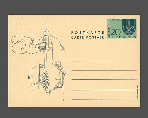 Postkarte: Gemeindwappen