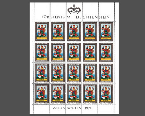 Weihnachten - Hinterglasmalerei