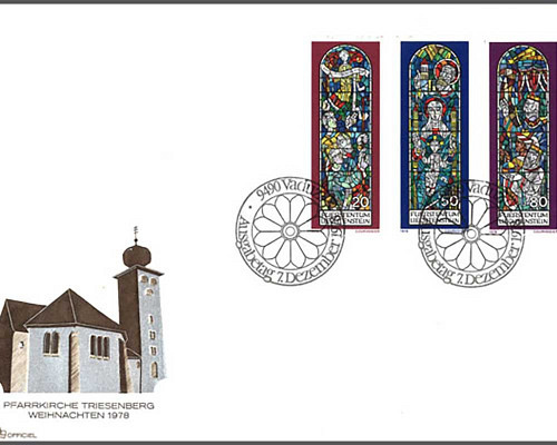 Weihnachten - Kirchfenster aus Triesenbe