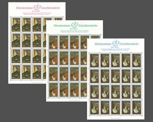 Portrait d'Anton Hickel - La lettre