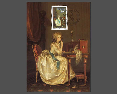 Portrait d'Anton Hickel - La lettre