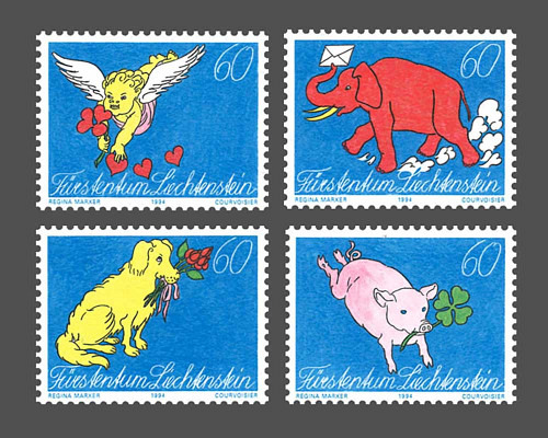 Greeting stamps