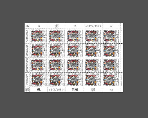 600th Birthday of Johannes Gutenberg