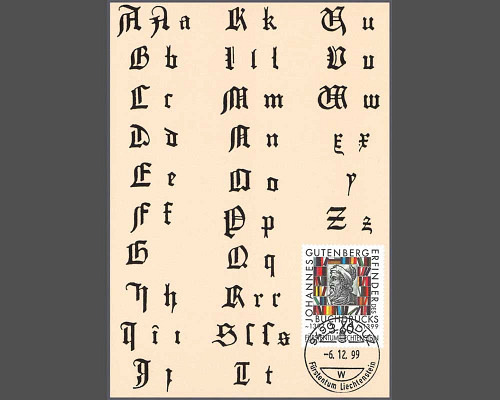 600th Birthday of Johannes Gutenberg