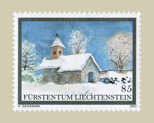 Christmas - Church window from Triesenbe