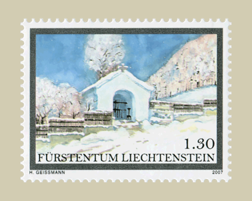 Christmas - Church window from Triesenbe