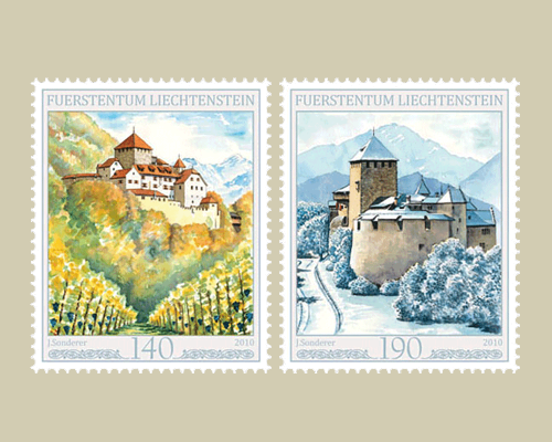 Vaduz Castle in the Four Seasons - II -