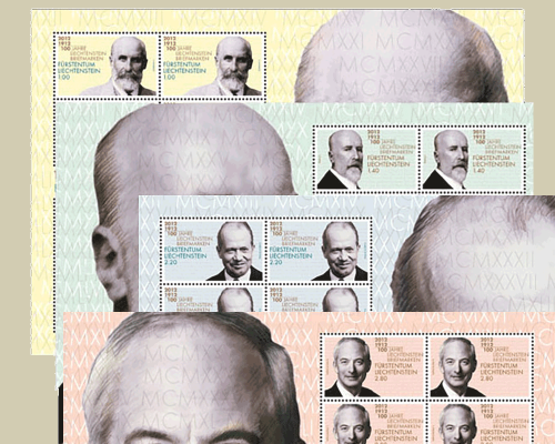 100 Jahre Liechtenstein Briefmarken
