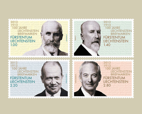 100 Jahre Liechtenstein Briefmarken