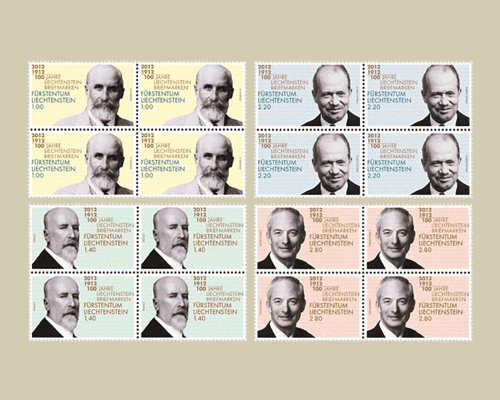 100 Jahre Liechtenstein Briefmarken