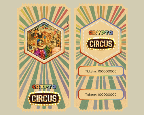 Crypto Circus "le clown" Arc-en-ciel