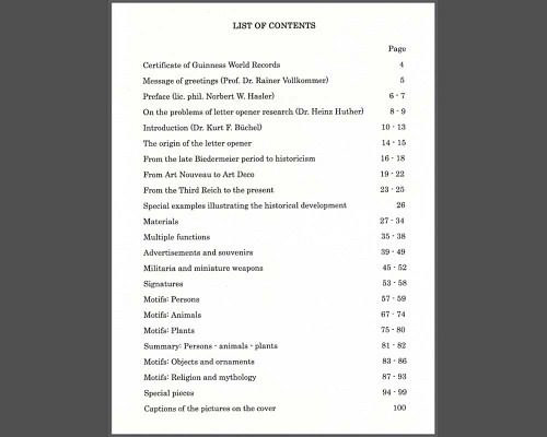 Letter Openers - Works of art on the des