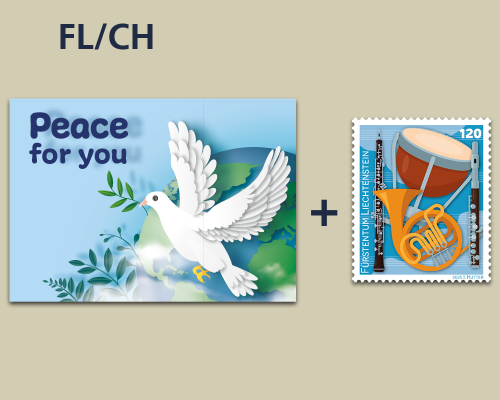 Postcard - Peace for you - domestic