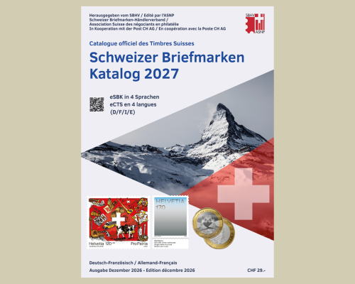 Catalogue des timbres suisses - 2027
