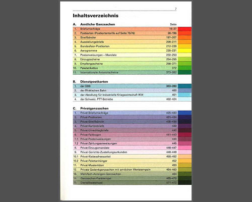 Zumstein postal stationary catalogue Swi