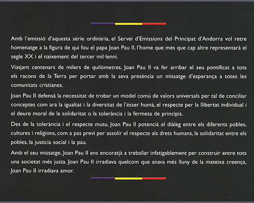 Andorra - In Memoriam Pope John Paul II