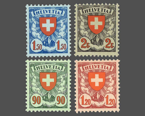 Wappenmuster, geriffeltes Papier