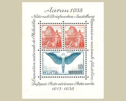 Gedenkblock zur Nationalen Briefmarkenau