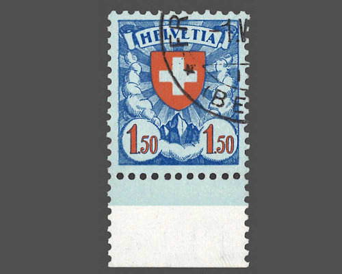 Wappenmuster, gekreidetes Faserpapier