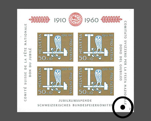 Jubiläumsblock 50 Jahre Bundesfeierspend