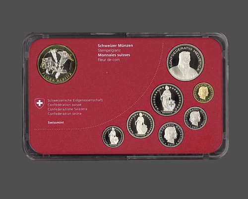 Schweiz - Münzsatz, Enzian