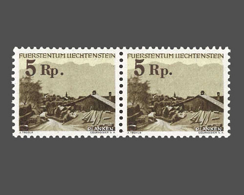 Planken / Provisoire avec surcharge brun