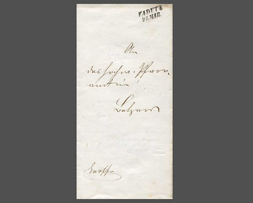 LBK Nr. 2 b, Ex-offo-Faltbrief.mit Inhal