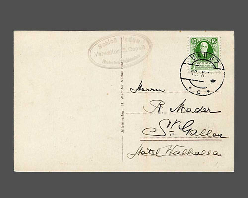 10 Rp. 1925 als Einzelfrankatur auf Ansi