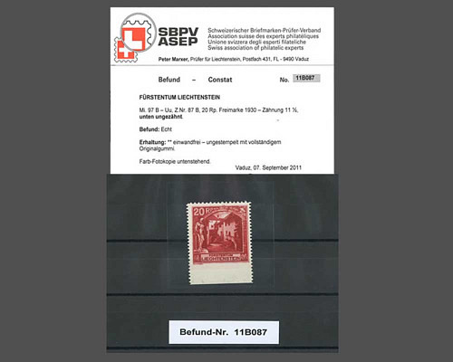 20 Rp. Freimarke 1930 Zähnung 11 1/2 - u