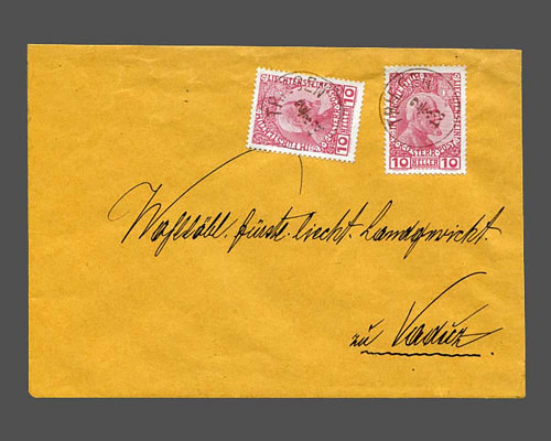 Mi.Nr. 2 x, 10 Heller Kreidepapier 1912,