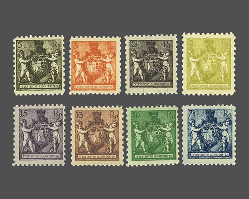 Freimarken 1921 **, Mi.Nr. 45-52 A, Z.Nr