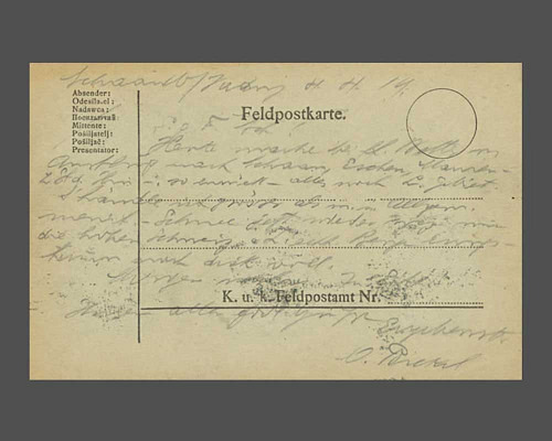 R-Bickel-Karte nach München, Stempel Sch