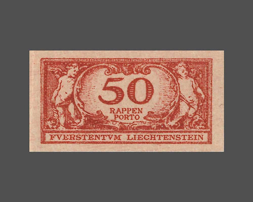 MiNr. 8 E I, Essay CHF 0.50 - Weinrot