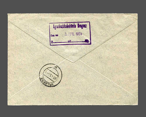 Mi.Nr. 320, 20 Rp. Präh. Funde 1953 mit