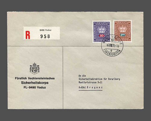 Mi.Nr. 46 + 55, 10 Rp. und 1.20 Fr. auf