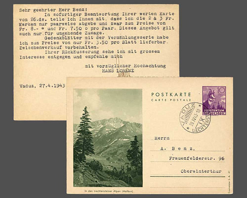 LBK Nr. Pk 23 a, 10 Rp. S.A.41 - Malbun,