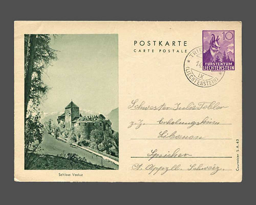 LBK Nr. Pk 25 d, 10 Rp. S.A.43 - Schloss