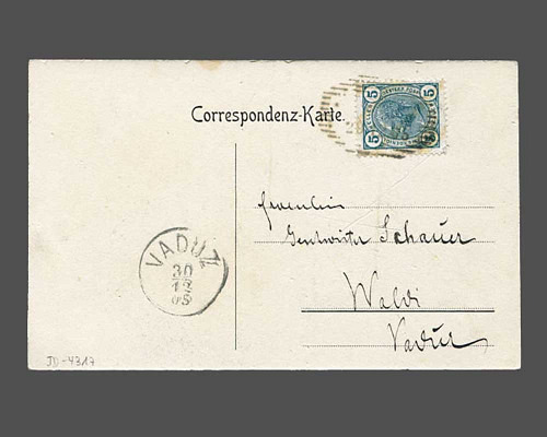 Ansichtskarte Balzers in 2 Bildern, Kart